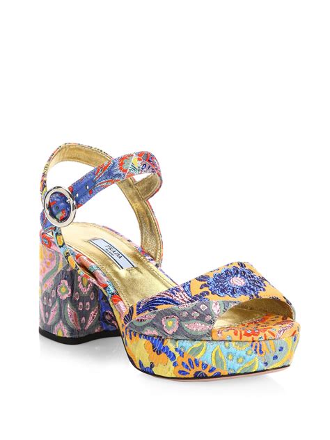 prada sandali donna 2023|Prada Calzature Donna Amarena Platform Sandals.